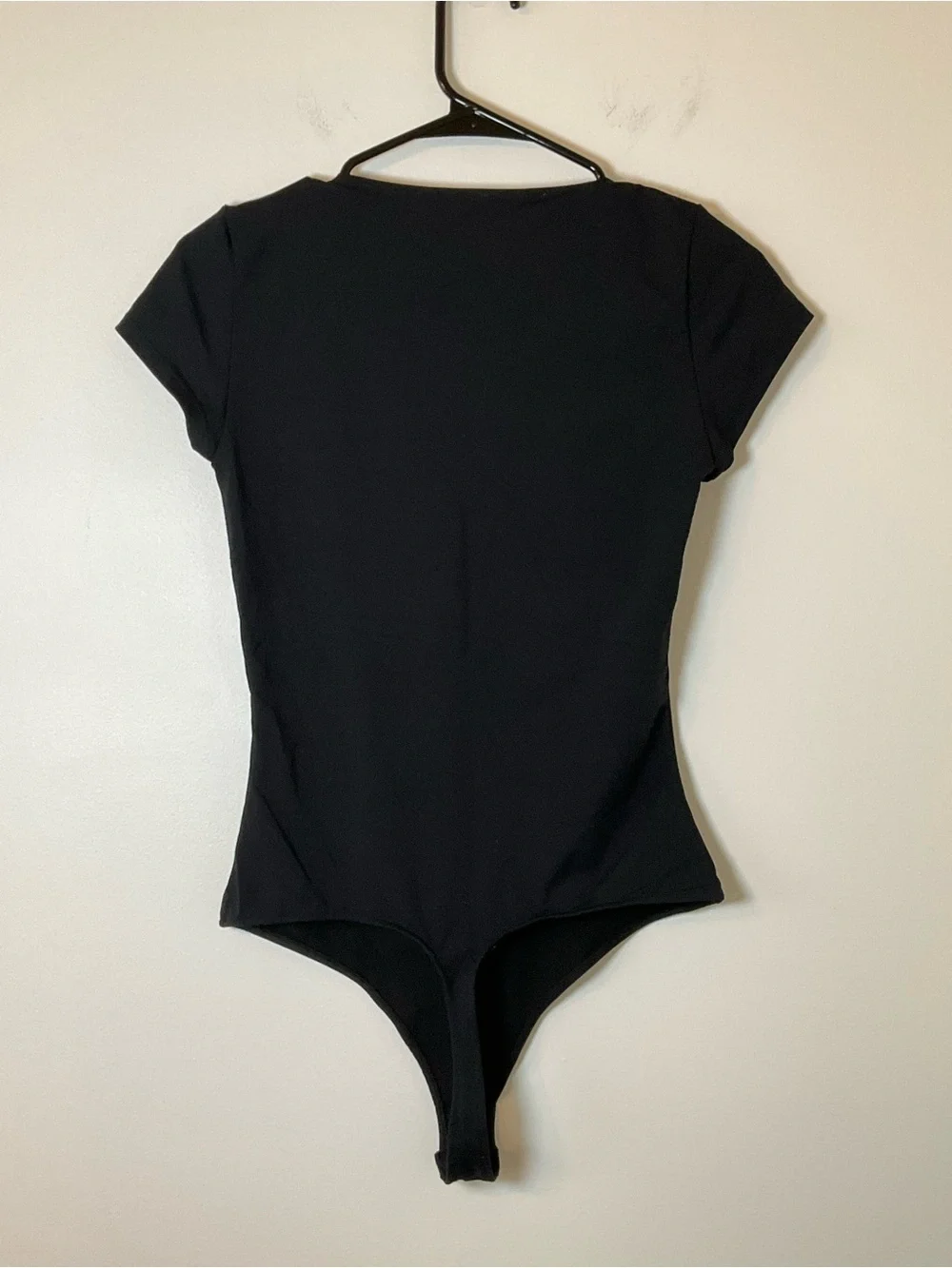 Free People Black Square Neck Bodysuit Size Small